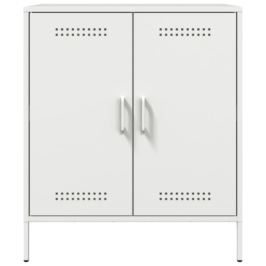 vidaXL Dulap, alb, 68x39x79 cm, oțel