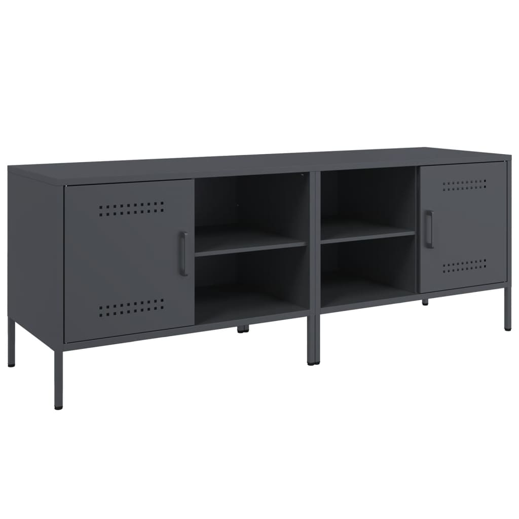 vidaXL Dulapuri TV, 2 buc., antracit, 68x39x50,5 cm, oțel