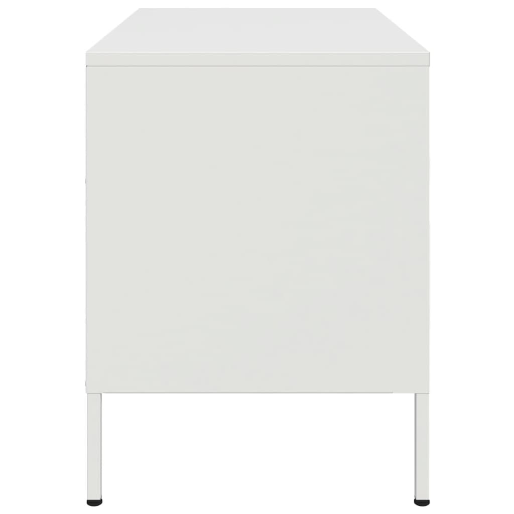 vidaXL Dulap TV, alb, 68x39x50,5 cm, oțel