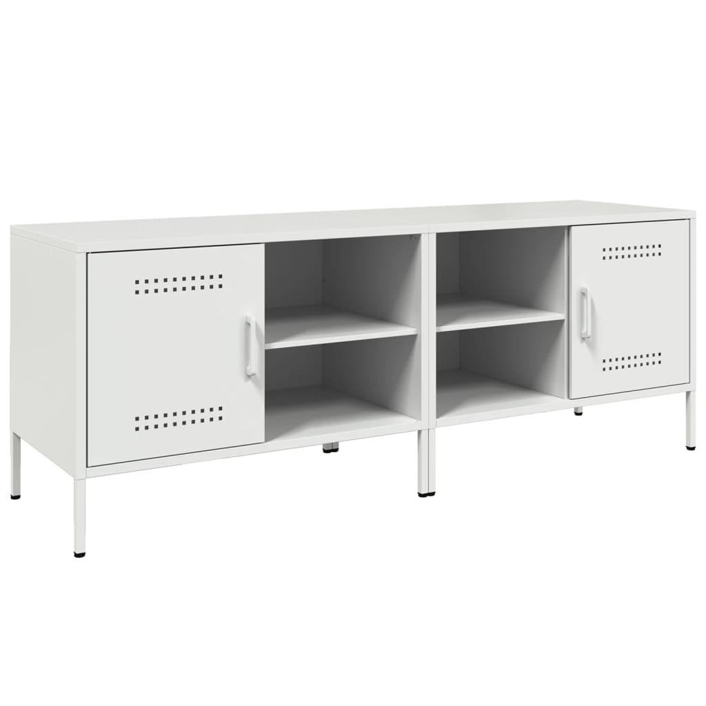 vidaXL Dulapuri TV, 2 buc., alb, 68x39x50,5 cm, oțel