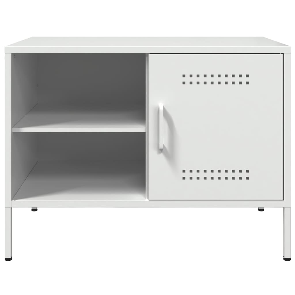 vidaXL Dulapuri TV, 2 buc., alb, 68x39x50,5 cm, oțel