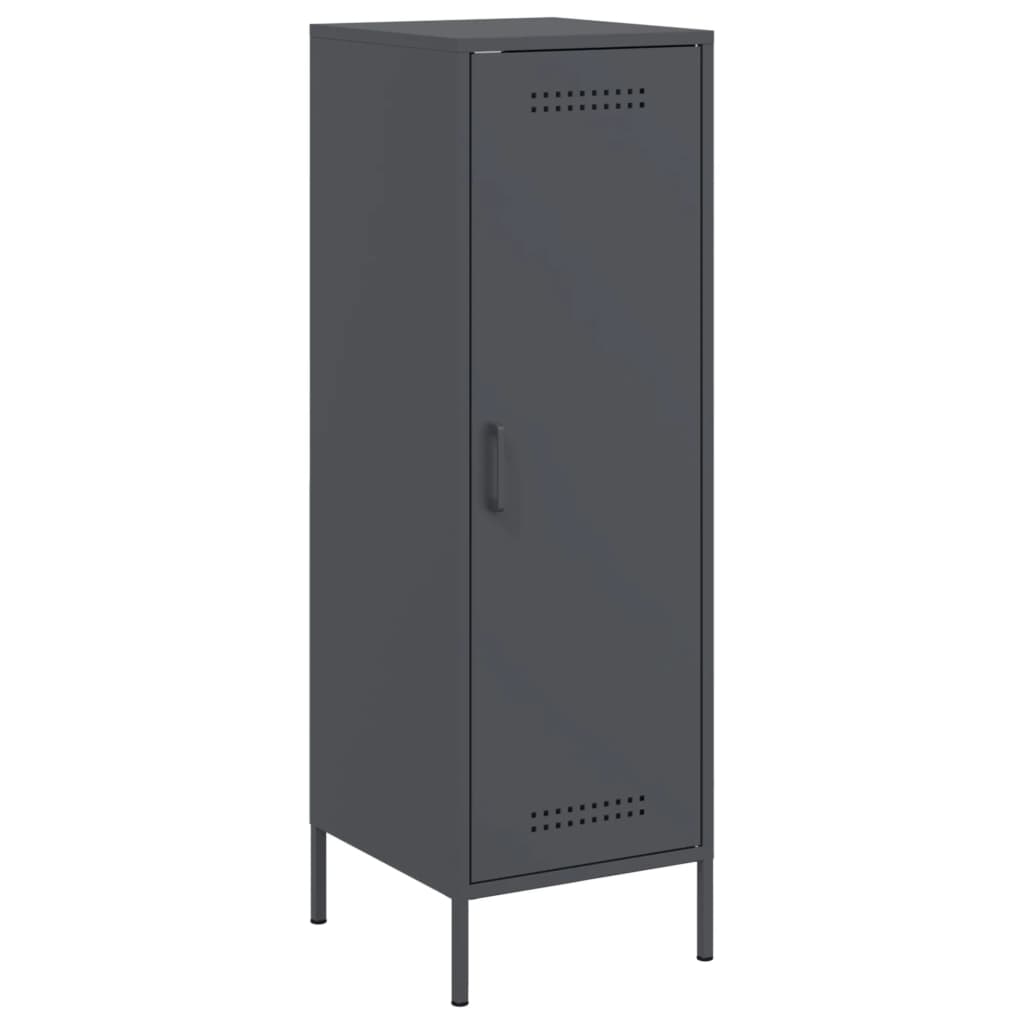 vidaXL Dulap înalt, antracit, 36x39x123 cm, oțel vidaXL Dulap înalt, antracit, 36x39x123 cm, oțel
