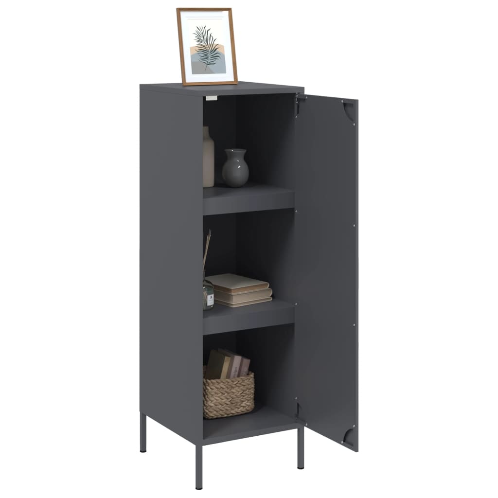 vidaXL Dulap înalt, antracit, 36x39x123 cm, oțel vidaXL Dulap înalt, antracit, 36x39x123 cm, oțel