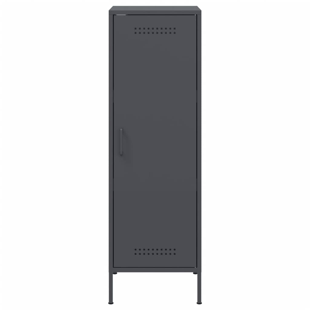 vidaXL Dulap înalt, antracit, 36x39x123 cm, oțel vidaXL Dulap înalt, antracit, 36x39x123 cm, oțel