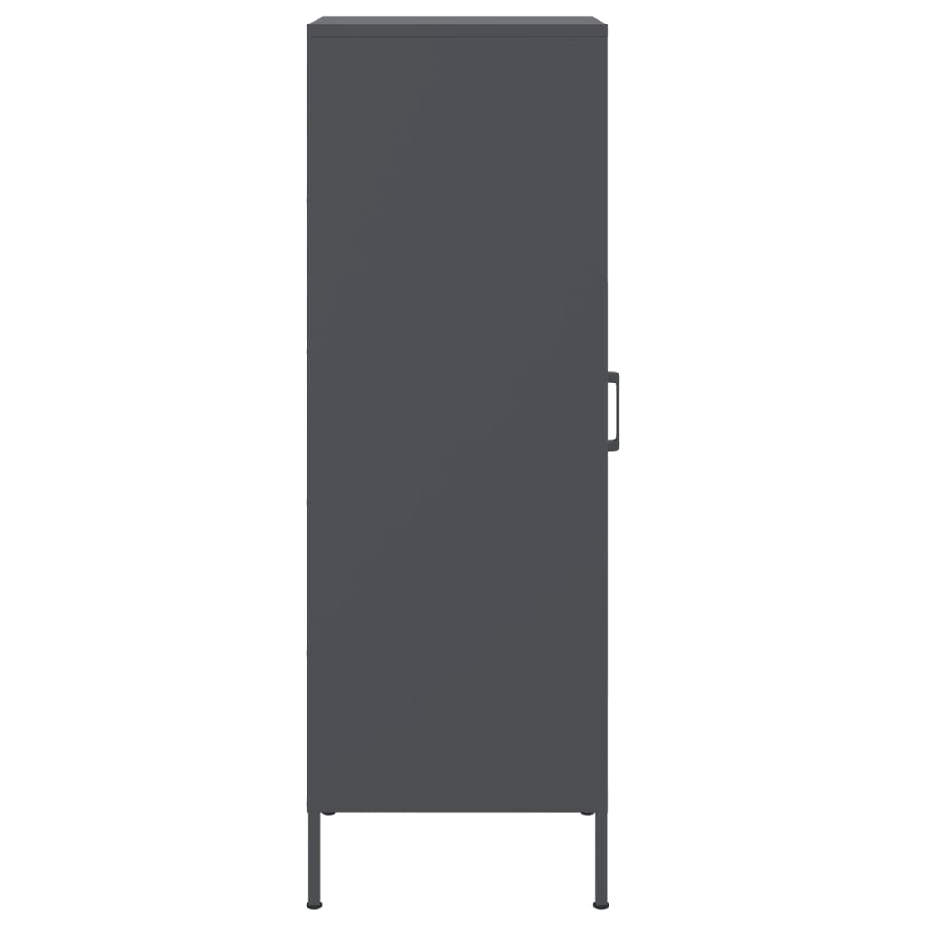 vidaXL Dulap înalt, antracit, 36x39x123 cm, oțel vidaXL Dulap înalt, antracit, 36x39x123 cm, oțel