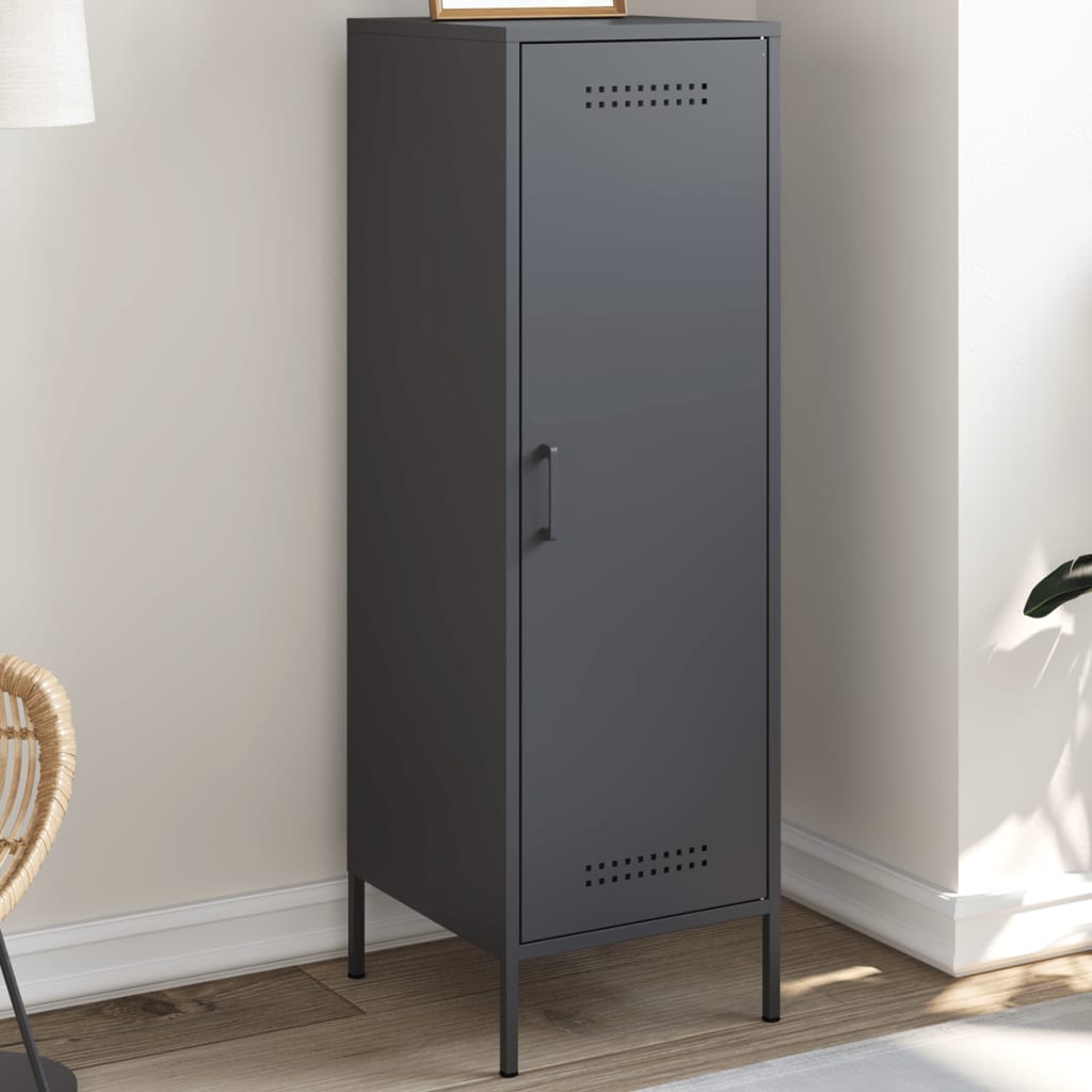 vidaXL Dulap înalt, antracit, 36x39x123 cm, oțel vidaXL Dulap înalt, antracit, 36x39x123 cm, oțel