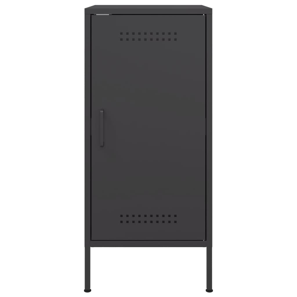 vidaXL Dulapuri, 2 buc., negru, 36x39x79 cm, oțel