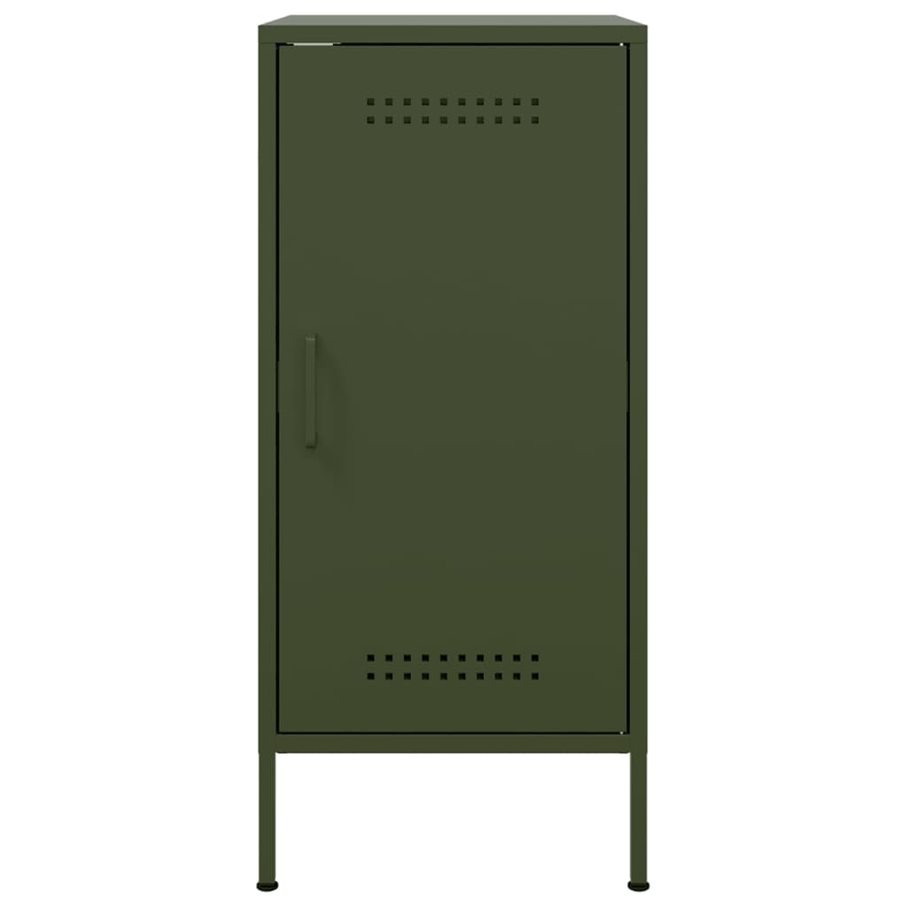 vidaXL Dulapuri, 2 buc., verde măsliniu, 36x39x79 cm, oțel vidaXL Dulapuri, 2 buc., verde măsliniu, 36x39x79 cm, oțel