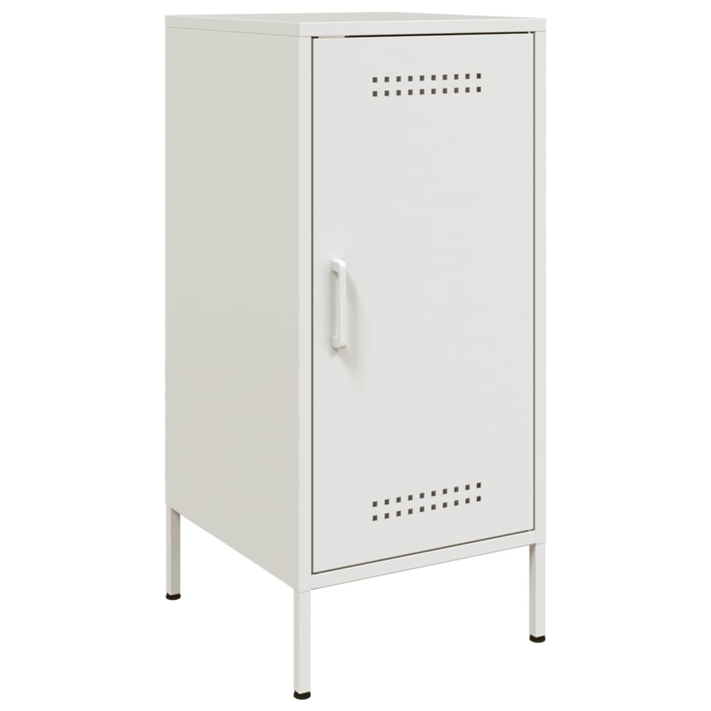 vidaXL Dulapuri, 2 buc., alb, 36x39x79 cm, oțel