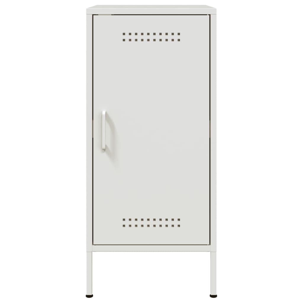 vidaXL Dulapuri, 2 buc., alb, 36x39x79 cm, oțel