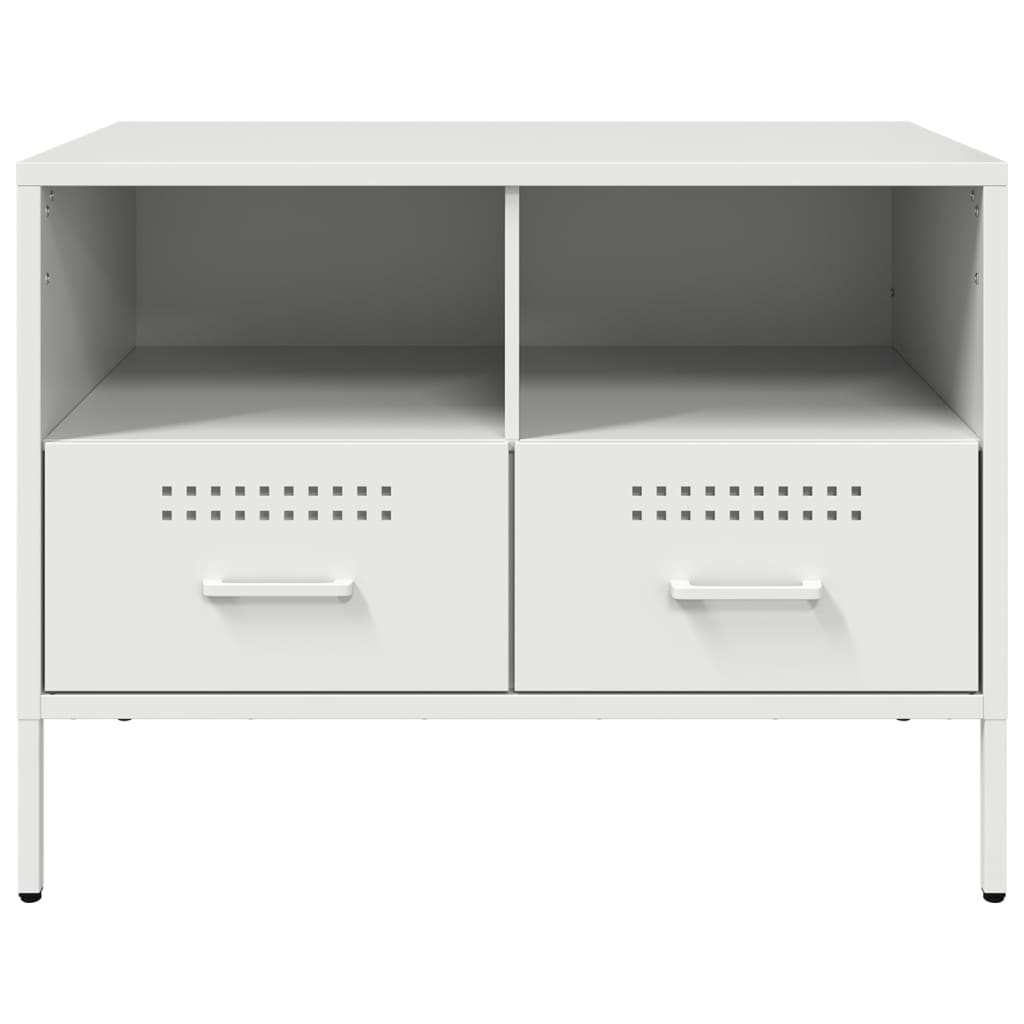 vidaXL Dulap TV, alb, 68x39x50,5 cm, oțel