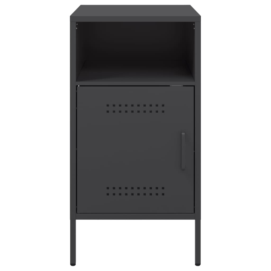 vidaXL Noptiere, 2 buc., negru, 36x39x68 cm, oțel vidaXL Noptiere, 2 buc., negru, 36x39x68 cm, oțel