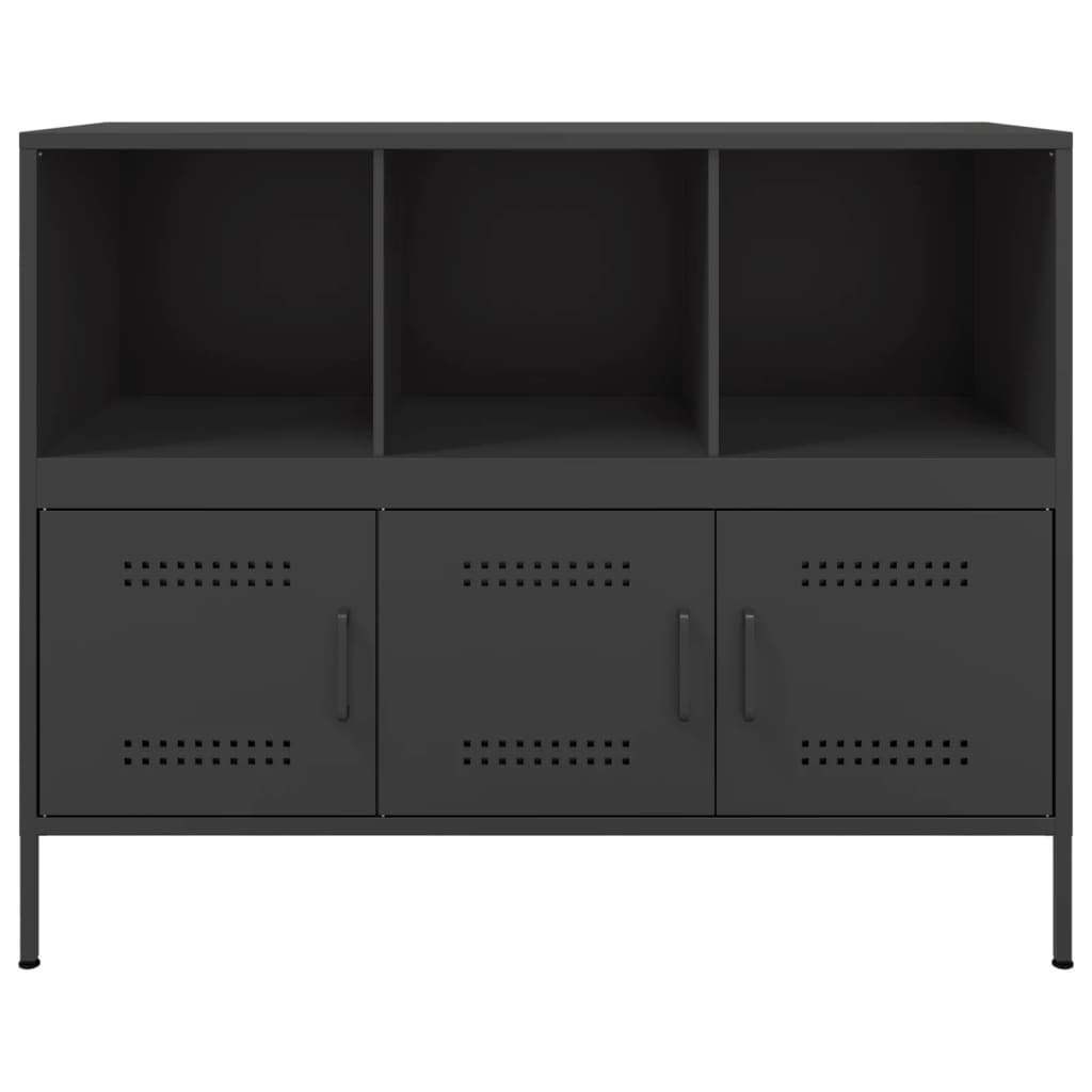 vidaXL Dulap, negru, 100,5x39x79 cm, oțel