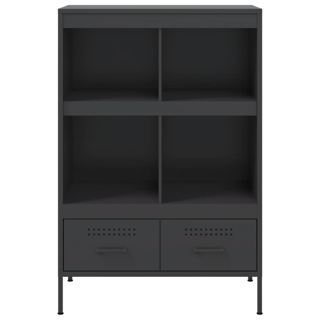 vidaXL Dulap înalt, negru, 68x39x101,5 cm, oțel