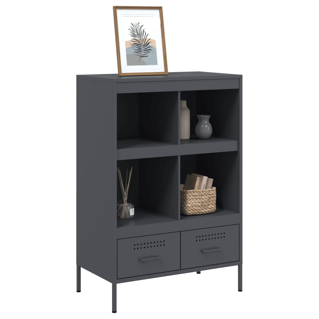 vidaXL Dulap înalt, antracit, 68x39x101,5 cm, oțel vidaXL Dulap înalt, antracit, 68x39x101,5 cm, oțel