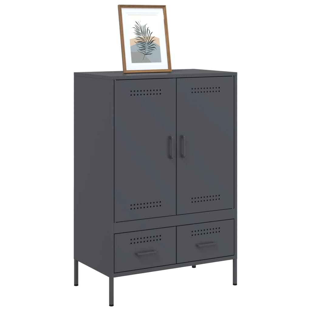 vidaXL Dulap înalt, antracit, 68x39x101,5 cm, oțel vidaXL Dulap înalt, antracit, 68x39x101,5 cm, oțel
