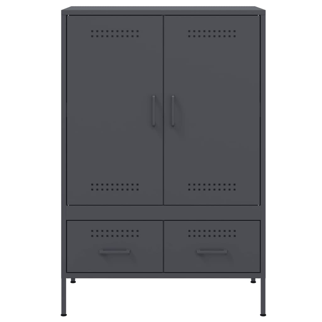 vidaXL Dulap înalt, antracit, 68x39x101,5 cm, oțel vidaXL Dulap înalt, antracit, 68x39x101,5 cm, oțel
