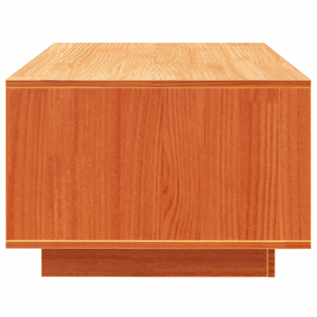 vidaXL Măsuță de cafea, maro ceruit, 110x50x33,5 cm, lemn masiv pin vidaXL Măsuță de cafea, maro ceruit, 110x50x33,5 cm, lemn masiv pin