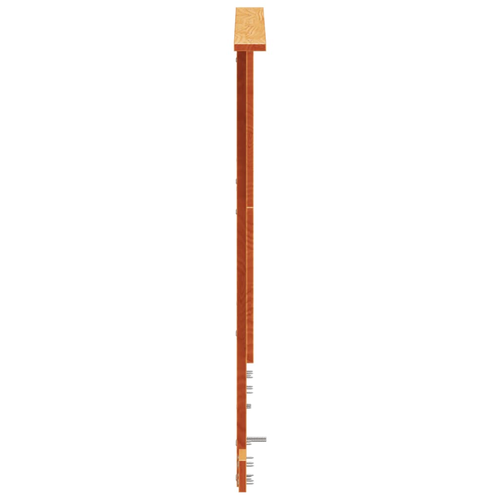 vidaXL Tăblie de pat, maro ceruit, 120 cm, lemn masiv de pin
