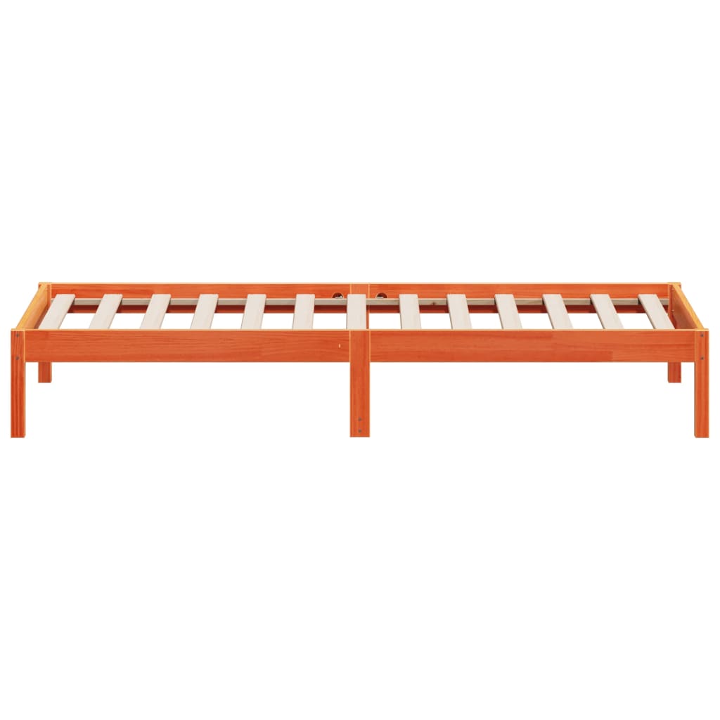 vidaXL Pat de zi fără saltea, maro ceruit, 90x190 cm, lemn masiv pin vidaXL Pat de zi fără saltea, maro ceruit, 90x190 cm, lemn masiv pin