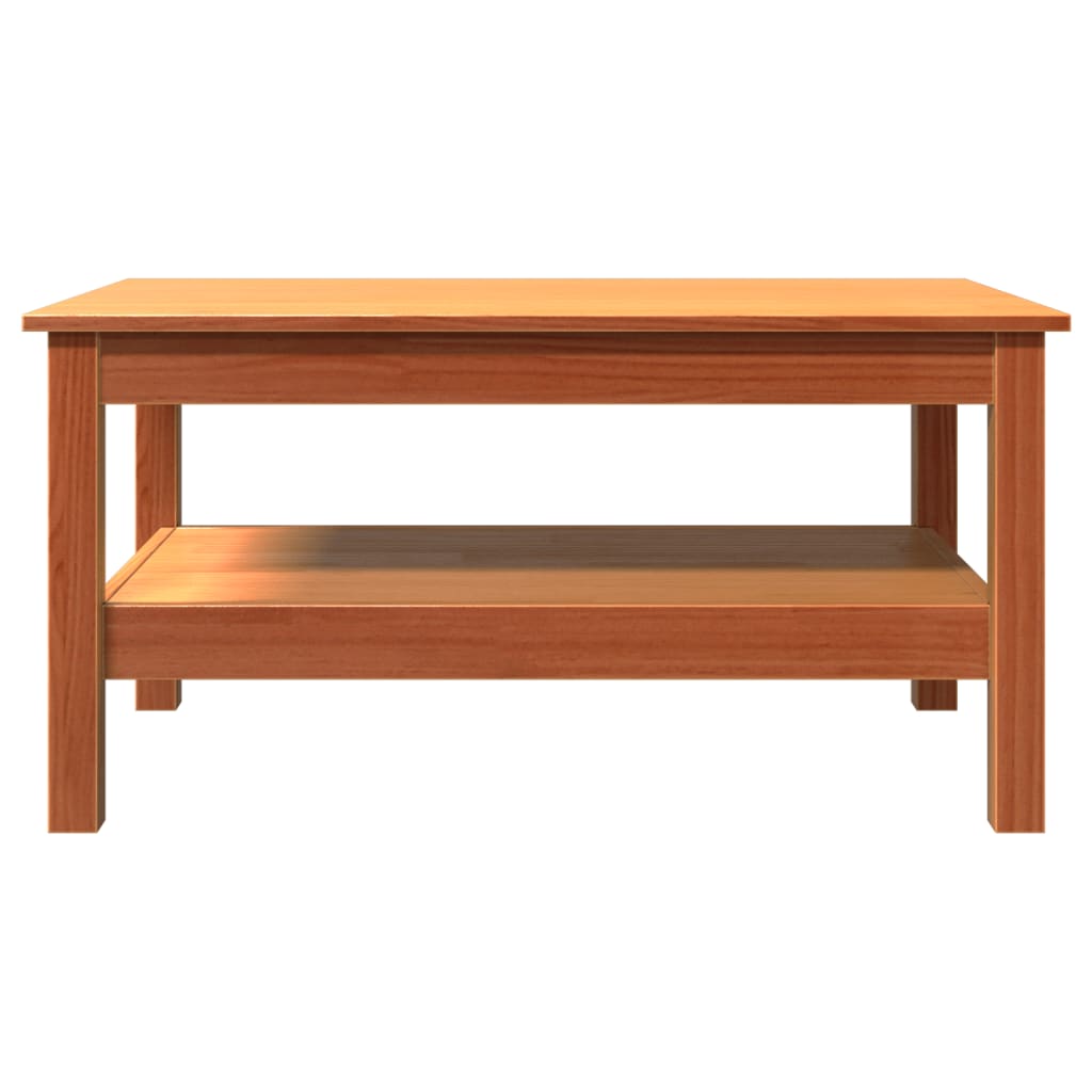 vidaXL Măsuță de cafea, maro ceruit, 80x50x40 cm, lemn masiv de pin vidaXL Măsuță de cafea, maro ceruit, 80x50x40 cm, lemn masiv de pin