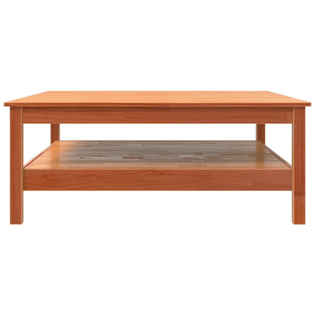 vidaXL Măsuță de cafea, maro ceruit, 100x100x40 cm, lemn masiv de pin vidaXL Măsuță de cafea, maro ceruit, 100x100x40 cm, lemn masiv de pin