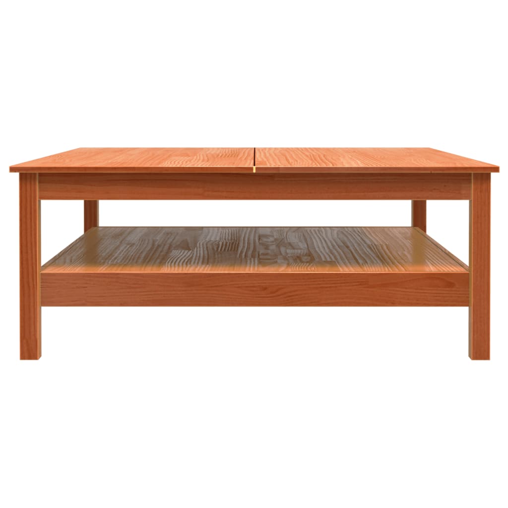 vidaXL Măsuță de cafea, maro ceruit, 100x100x40 cm, lemn masiv de pin vidaXL Măsuță de cafea, maro ceruit, 100x100x40 cm, lemn masiv de pin