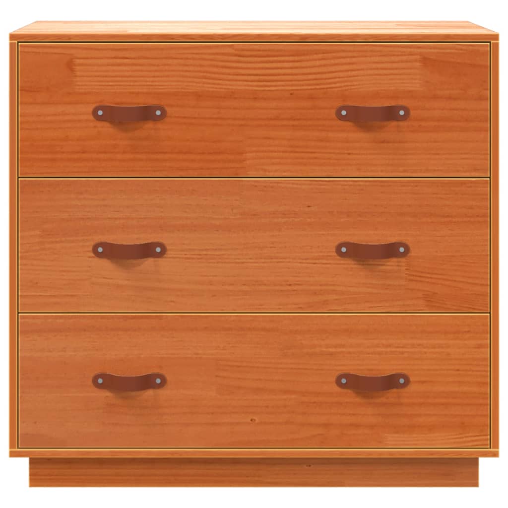 vidaXL Dulap, maro miere, 80x40x75 cm, lemn masiv de pin
