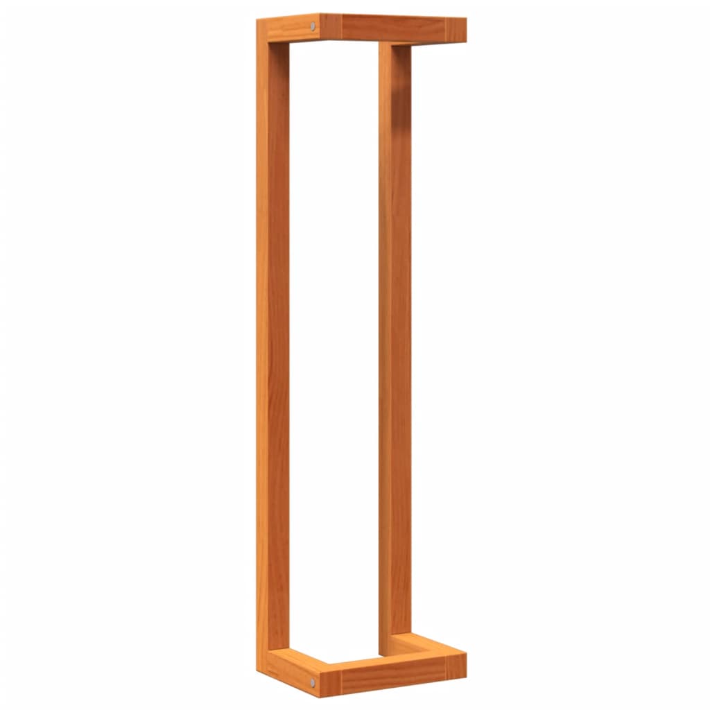 vidaXL Suport prosoape, maro ceruit, 23x18x90 cm, lemn masiv pin