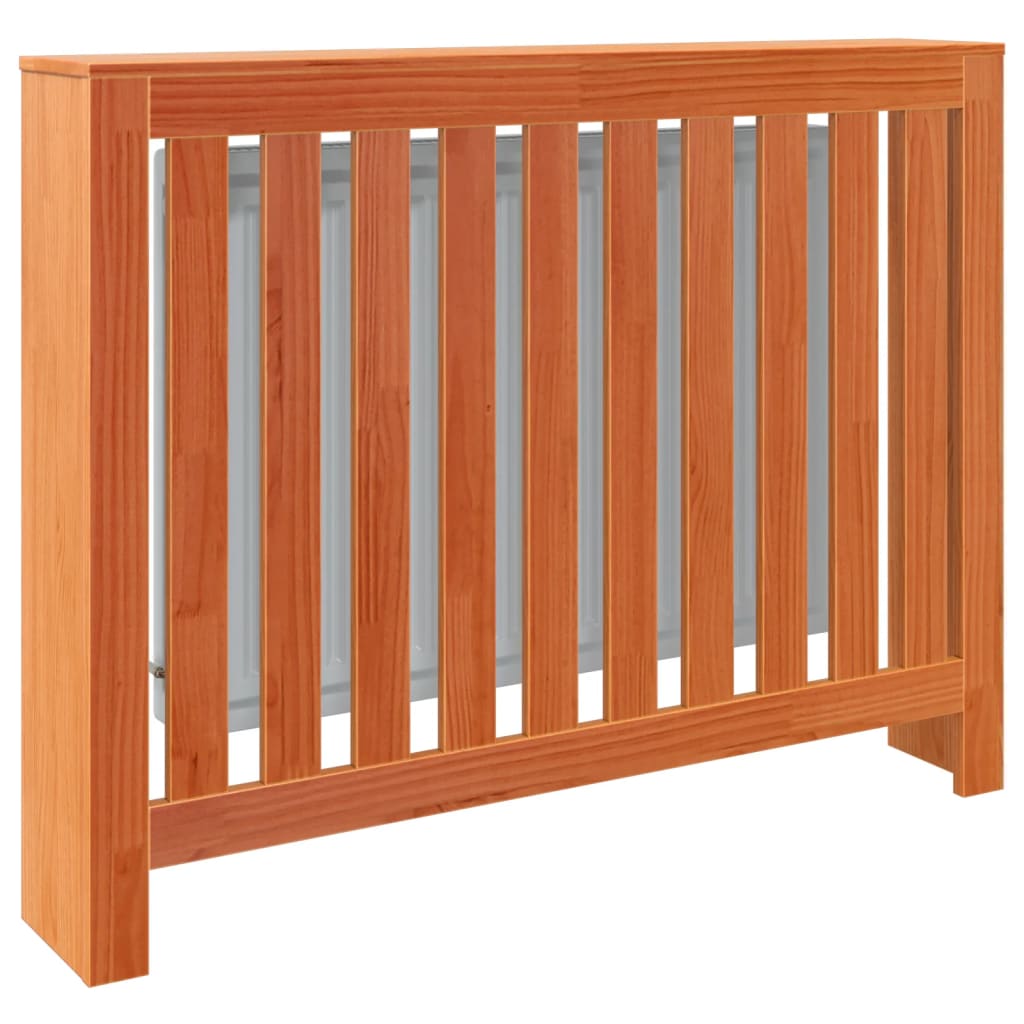 vidaXL Mască pentru calorifer maro ceruit 108,5x19x84cm lemn masiv pin
