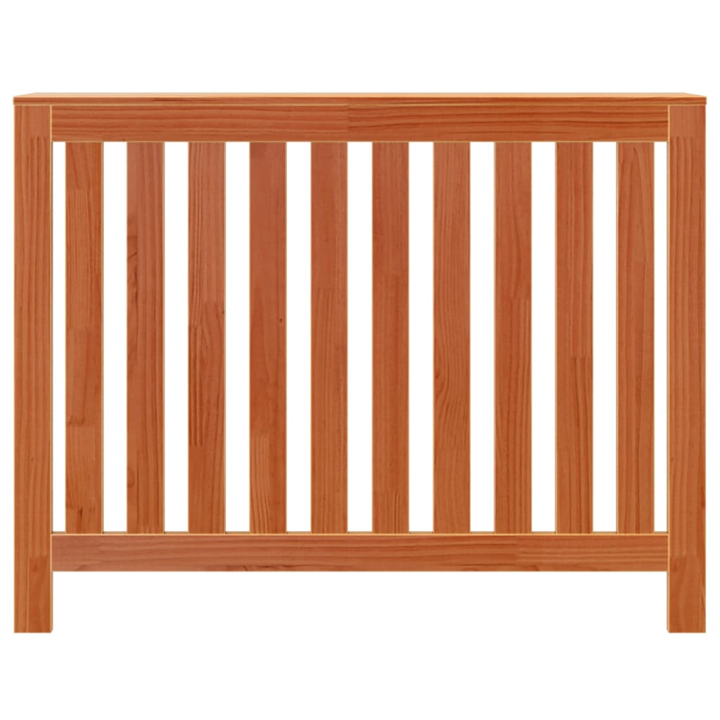 vidaXL Mască pentru calorifer maro ceruit 108,5x19x84cm lemn masiv pin