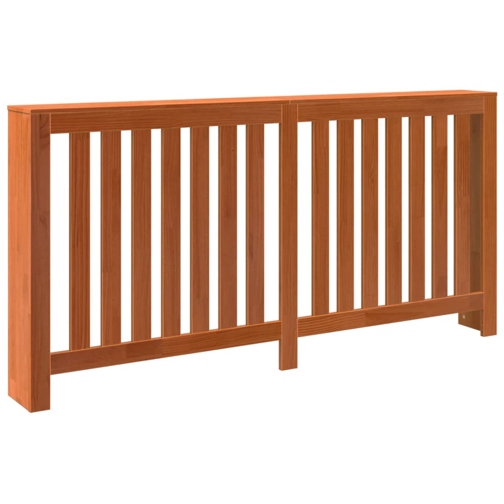 vidaXL Mască pentru calorifer maro ceruit 169x19x84 cm lemn masiv pin