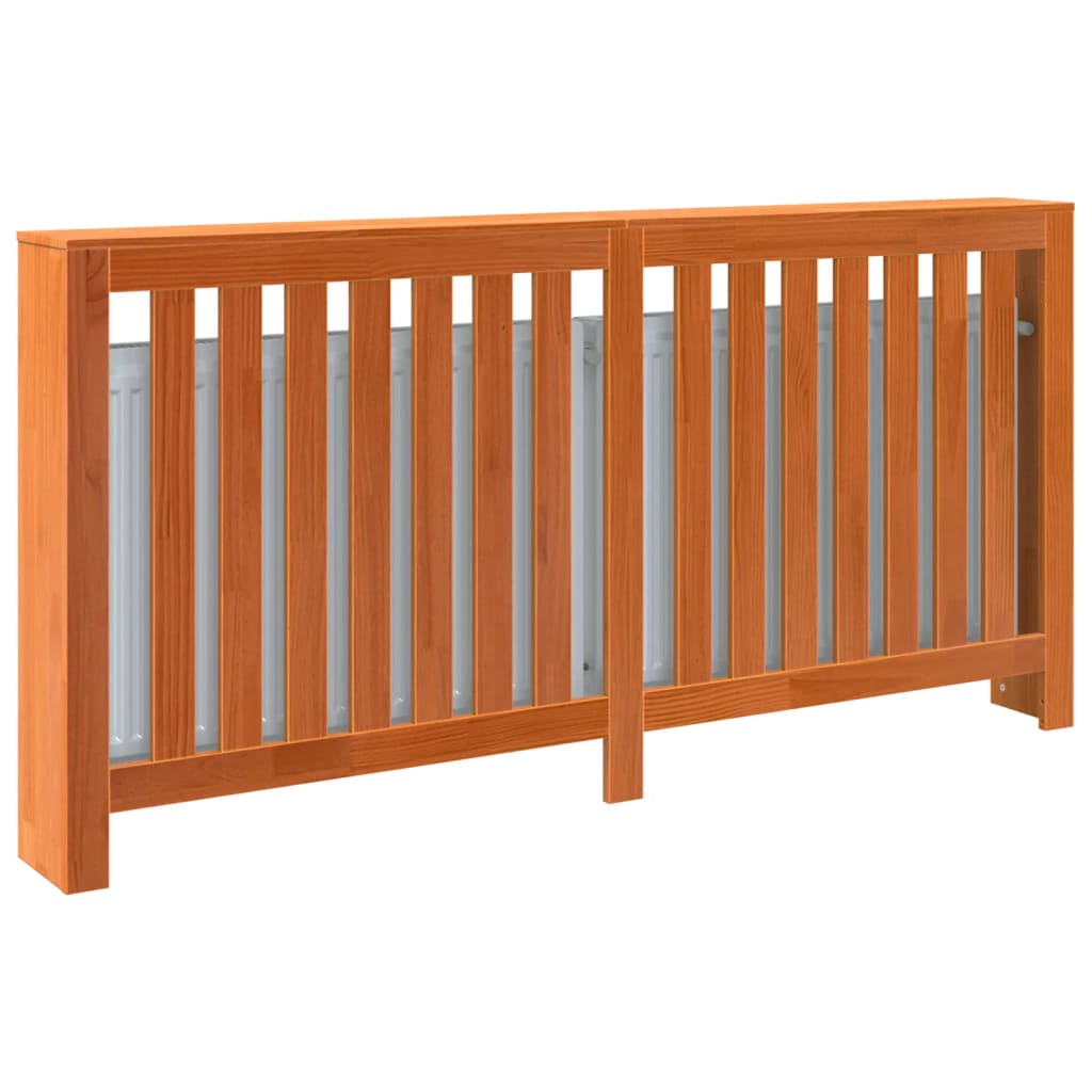 vidaXL Mască pentru calorifer maro ceruit 169x19x84 cm lemn masiv pin