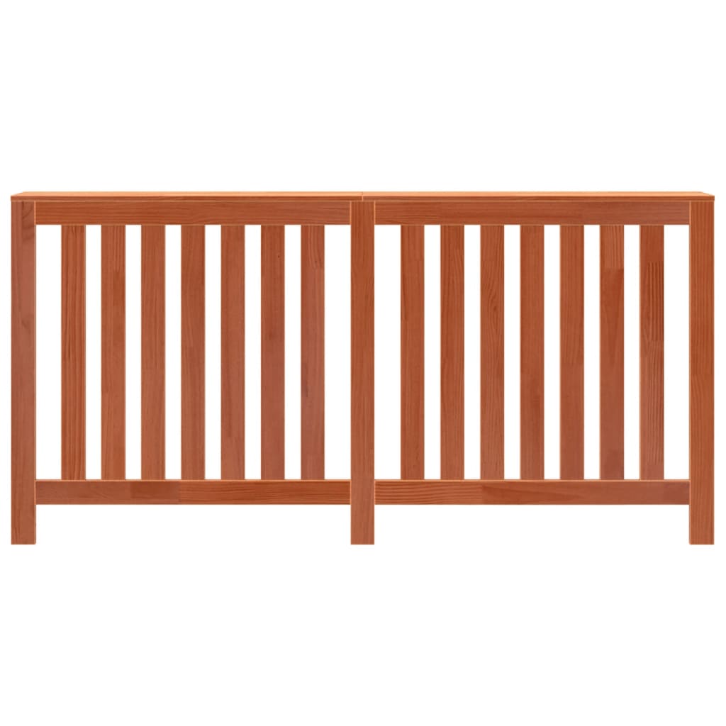 vidaXL Mască pentru calorifer maro ceruit 169x19x84 cm lemn masiv pin