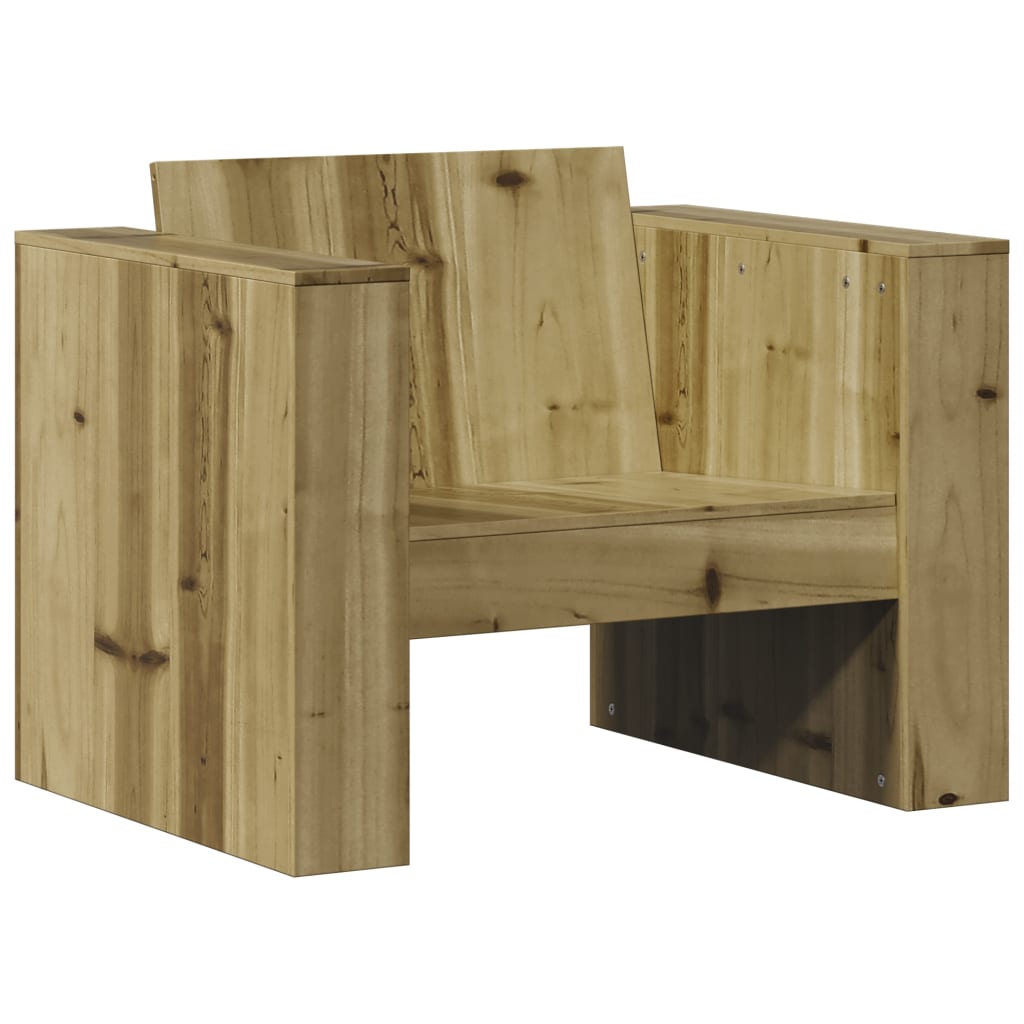vidaXL Canapea de grădină, 79x60x62 cm, lemn masiv pin impregnat vidaXL Canapea de grădină, 79x60x62 cm, lemn masiv pin impregnat