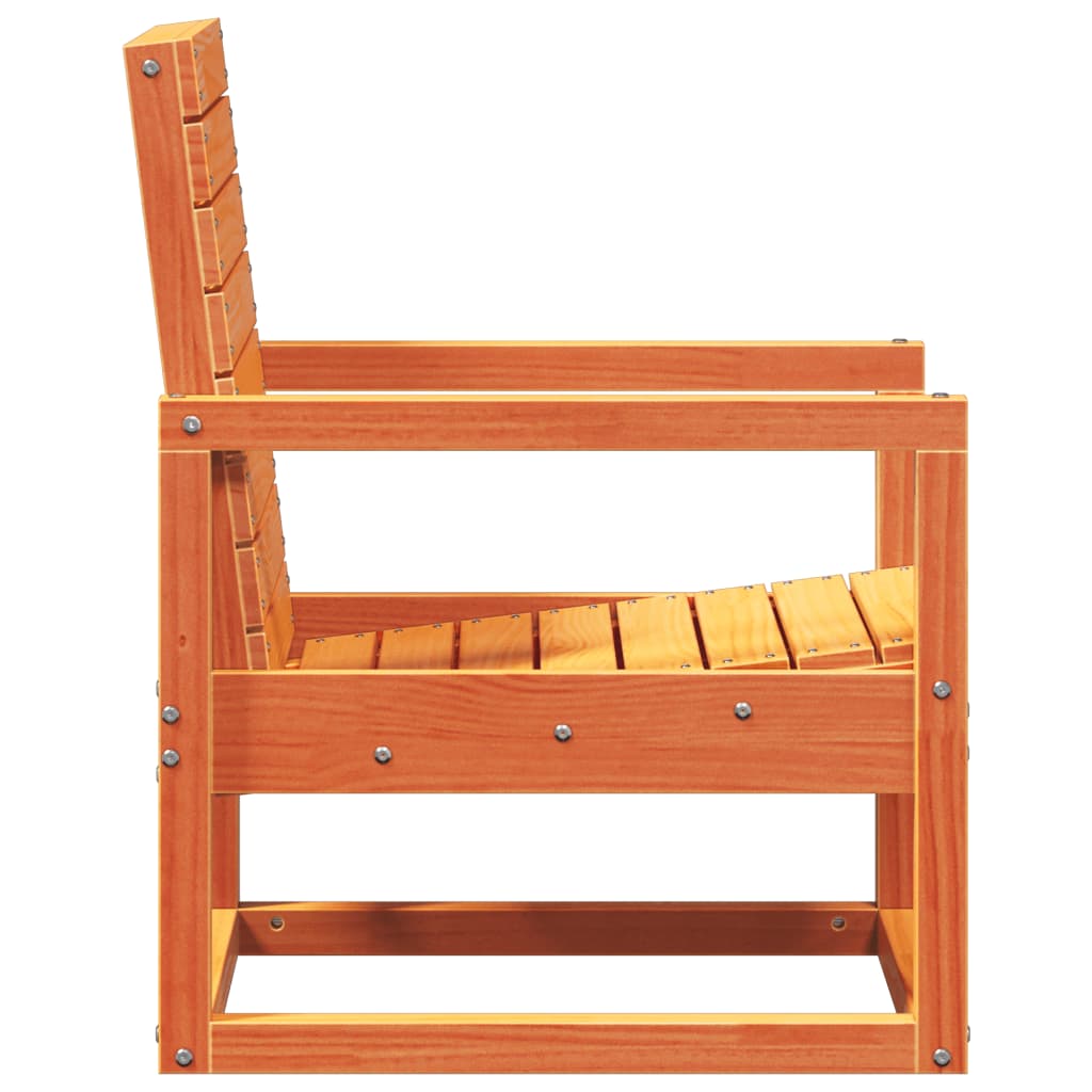 vidaXL Set mobilier grădină, 3 piese, maro ceruit, lemn masiv pin vidaXL Set mobilier grădină, 3 piese, maro ceruit, lemn masiv pin