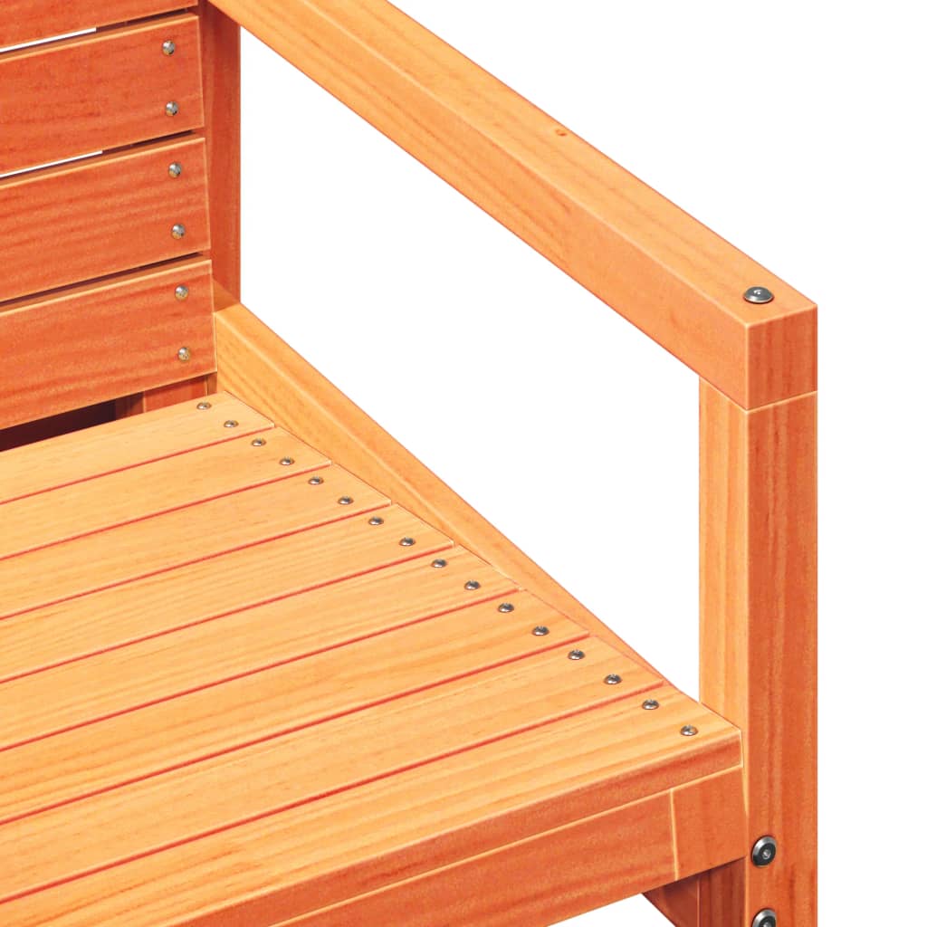 vidaXL Set mobilier grădină, 3 piese, maro ceruit, lemn masiv pin vidaXL Set mobilier grădină, 3 piese, maro ceruit, lemn masiv pin