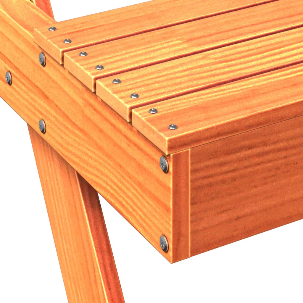 vidaXL Masă de picnic, maro ceruit, 105x134x75 cm, lemn masiv de pin vidaXL Masă de picnic, maro ceruit, 105x134x75 cm, lemn masiv de pin