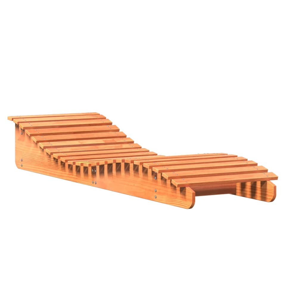 vidaXL Șezlonguri, 2 buc., maro ceruit, 205x60x31,5 cm, lemn masiv pin vidaXL Șezlonguri, 2 buc., maro ceruit, 205x60x31,5 cm, lemn masiv pin