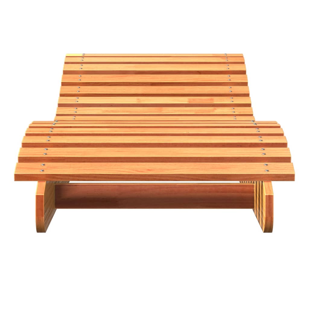 vidaXL Șezlonguri, 2 buc., maro ceruit, 205x60x31,5 cm, lemn masiv pin vidaXL Șezlonguri, 2 buc., maro ceruit, 205x60x31,5 cm, lemn masiv pin