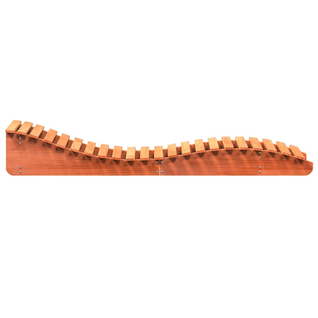 vidaXL Șezlonguri, 2 buc., maro ceruit, 205x60x31,5 cm, lemn masiv pin vidaXL Șezlonguri, 2 buc., maro ceruit, 205x60x31,5 cm, lemn masiv pin