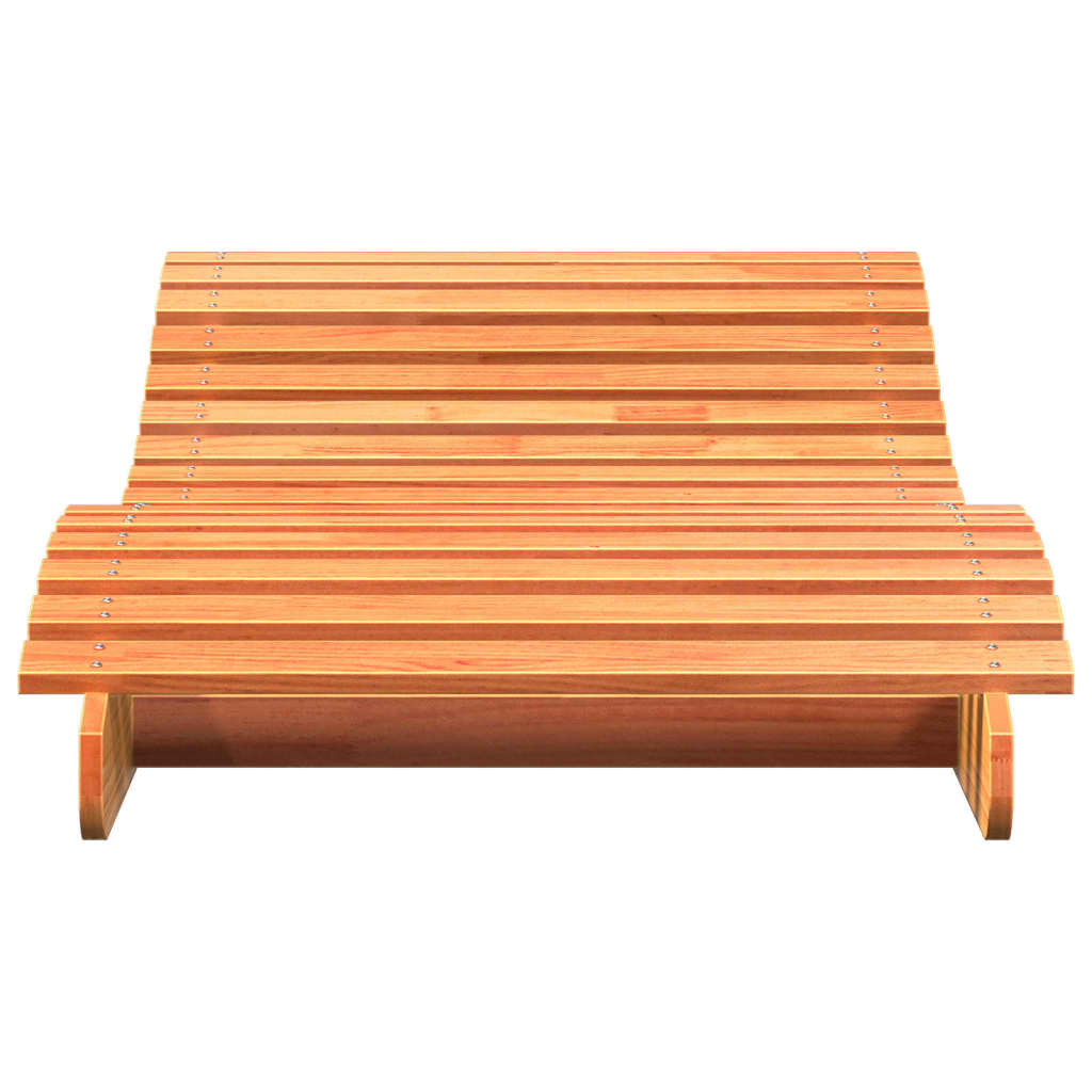 vidaXL Șezlong, maro ceruit, 205x80x31,5 cm, lemn masiv de pin vidaXL Șezlong, maro ceruit, 205x80x31,5 cm, lemn masiv de pin
