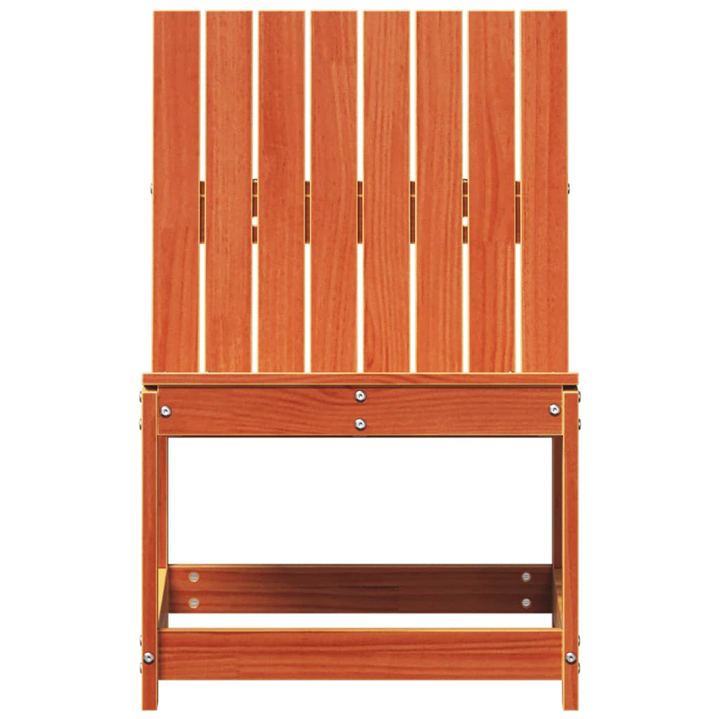 vidaXL Scaun de grădină, maro ceruit, 50,5x55x77 cm, lemn masiv de pin vidaXL Scaun de grădină, maro ceruit, 50,5x55x77 cm, lemn masiv de pin