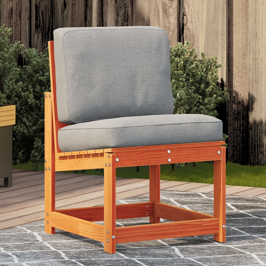 vidaXL Scaun de grădină, maro ceruit, 50,5x55x77 cm, lemn masiv de pin vidaXL Scaun de grădină, maro ceruit, 50,5x55x77 cm, lemn masiv de pin