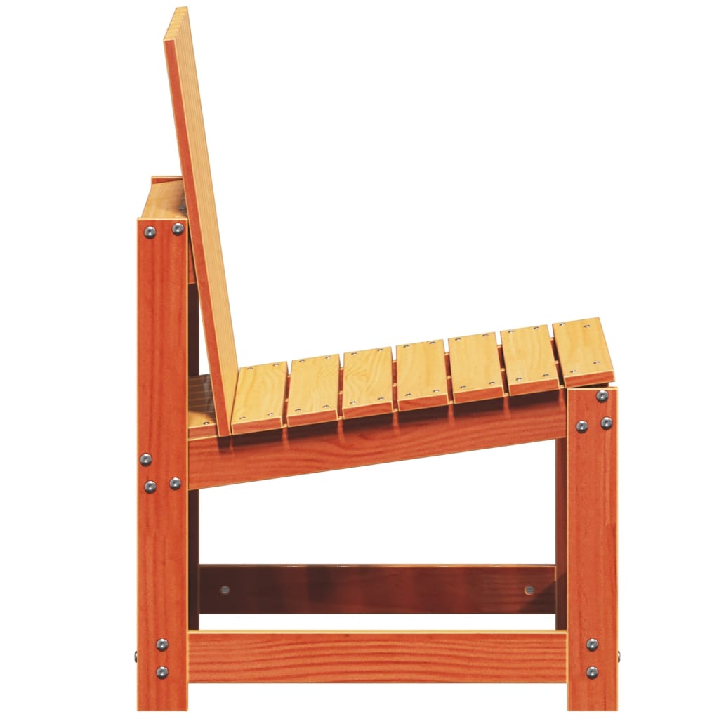 vidaXL Set mobilier grădină, 3 piese, maro ceruit, lemn masiv pin vidaXL Set mobilier grădină, 3 piese, maro ceruit, lemn masiv pin