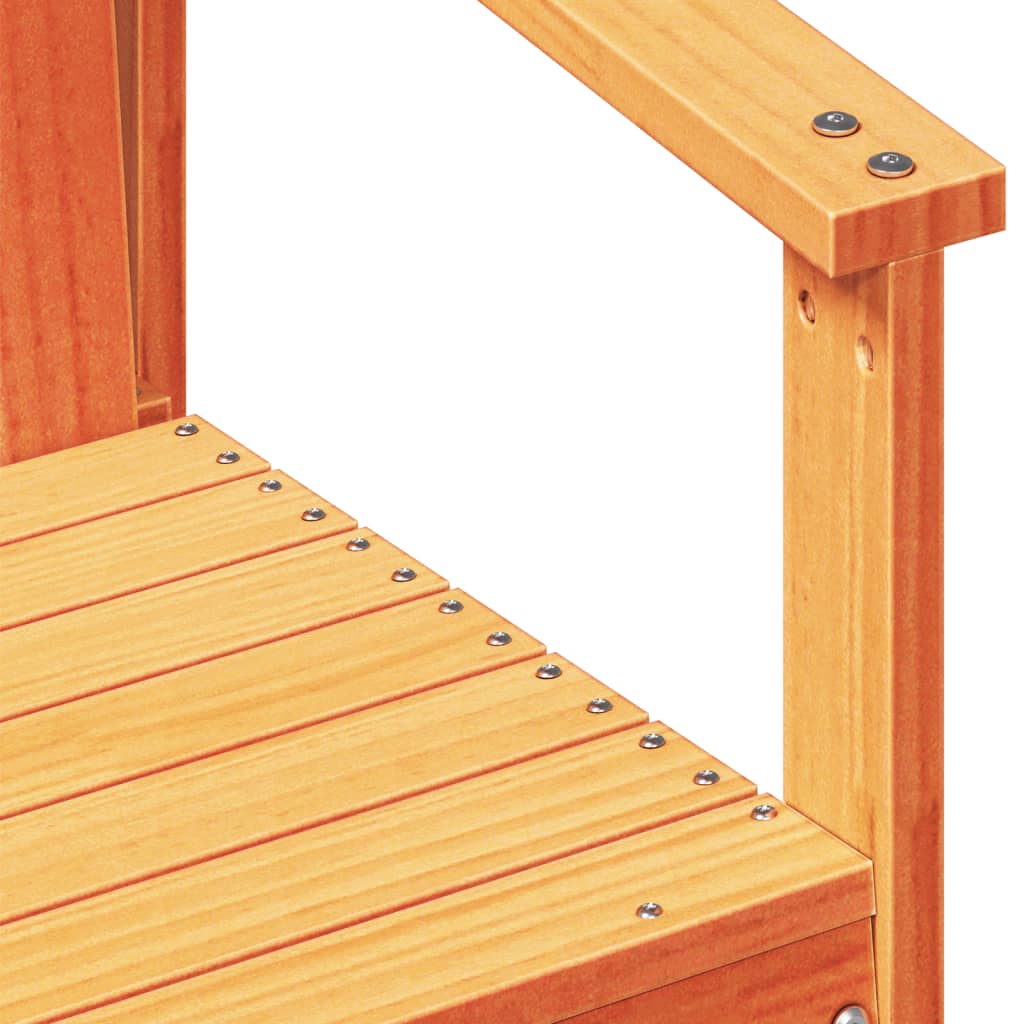 vidaXL Scaun de grădină, maro ceruit, 62x56x77 cm, lemn masiv de pin vidaXL Scaun de grădină, maro ceruit, 62x56x77 cm, lemn masiv de pin