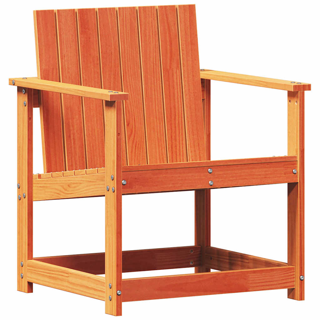vidaXL Set mobilier grădină, 3 piese, maro ceruit, lemn masiv pin vidaXL Set mobilier grădină, 3 piese, maro ceruit, lemn masiv pin