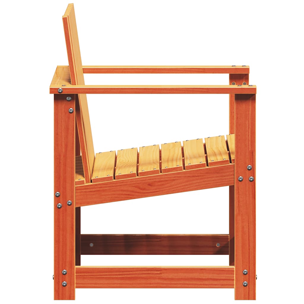 vidaXL Set mobilier grădină, 3 piese, maro ceruit, lemn masiv pin vidaXL Set mobilier grădină, 3 piese, maro ceruit, lemn masiv pin