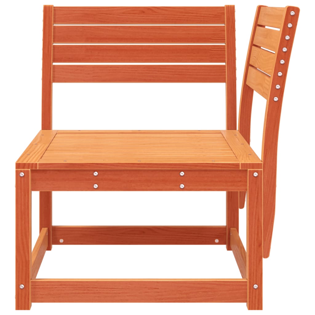 vidaXL Canapea colțar de grădină, maro ceruit, 73x73x78 cm, lemn pin