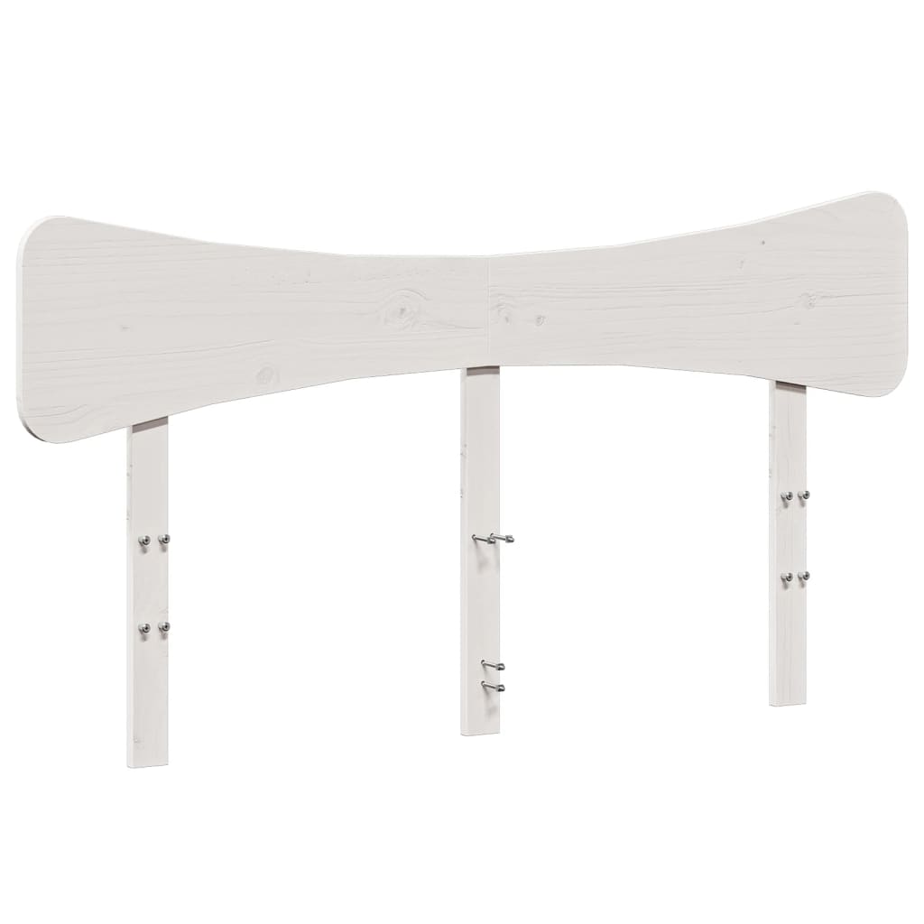 vidaXL Tăblie de pat, alb, 160 cm, lemn masiv de pin vidaXL Tăblie de pat, alb, 160 cm, lemn masiv de pin